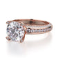 Michael M 18k Rose Gold Love Engagement Ring