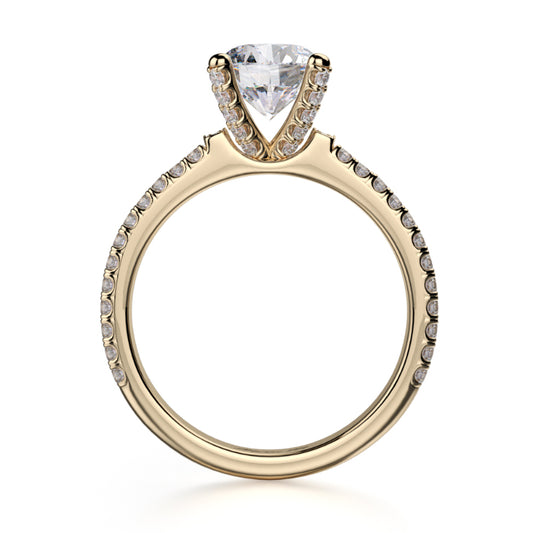 Michael M 18k Yellow Gold Europa Engagement Ring