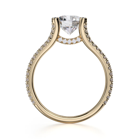 Michael M 18k Yellow Gold Europa Engagement Ring