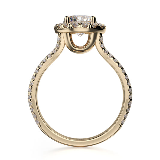 Michael M 18k Yellow Gold Europa Engagement Ring