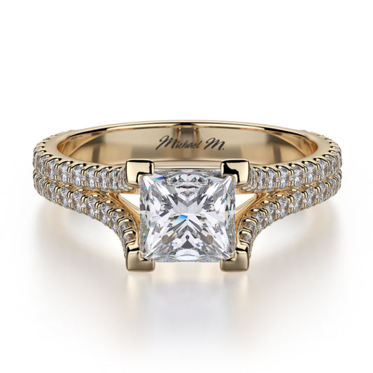 Michael M 18k Yellow Gold Europa Engagement Ring