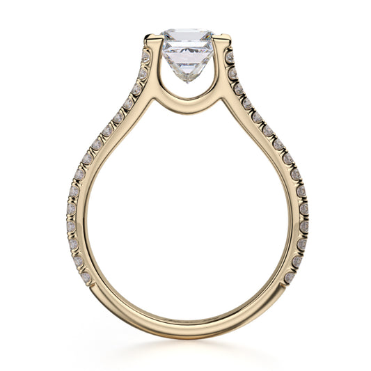 Michael M 18k Yellow Gold Europa Engagement Ring