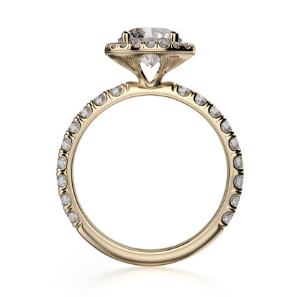 Michael M 18k Yellow Gold Europa Engagement Ring