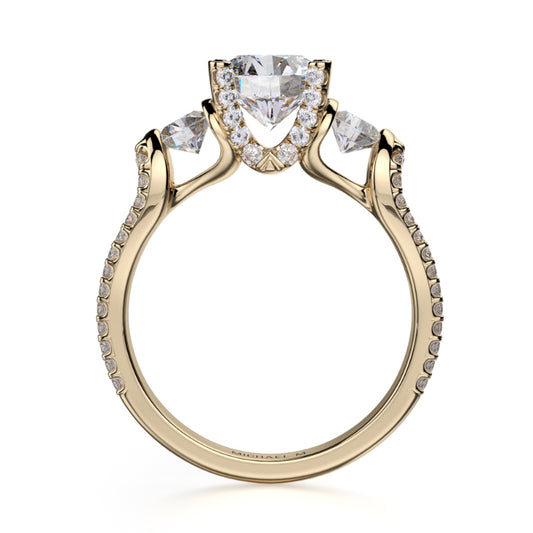 Michael M 18k Yellow Gold Europa Engagement Ring