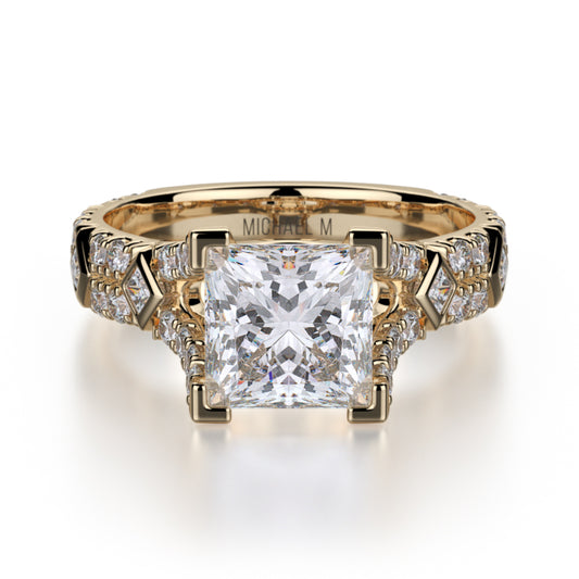 Michael M 18k Yellow Gold Europa Engagement Ring