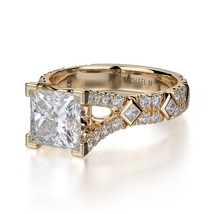 Michael M 18k Yellow Gold Europa Engagement Ring