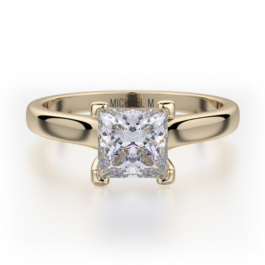 Michael M 18k Yellow Gold Europa Engagement Ring