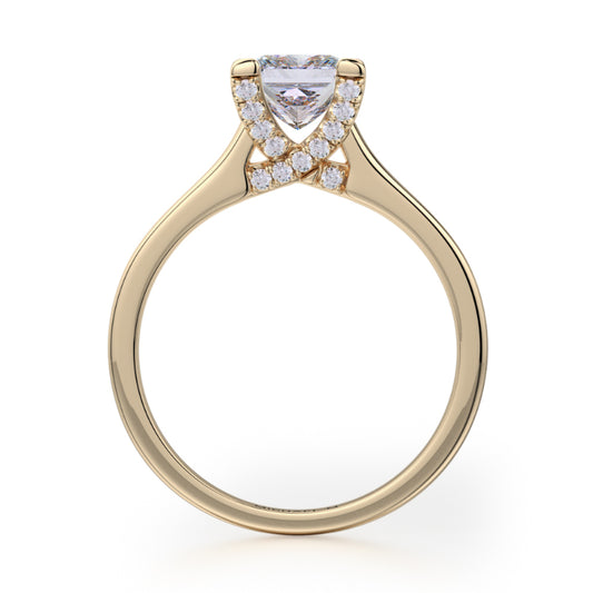 Michael M 18k Yellow Gold Europa Engagement Ring