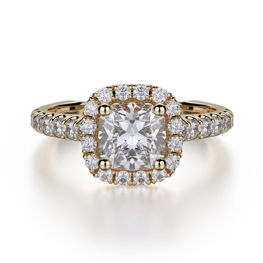 Michael M 18k Yellow Gold Europa Engagement Ring