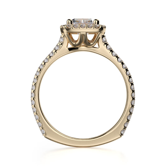 Michael M 18k Yellow Gold Europa Engagement Ring