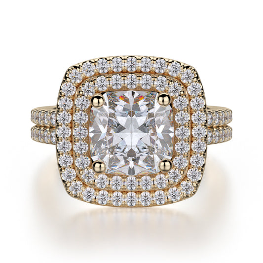 Michael M 18k Yellow Gold Europa Engagement Ring