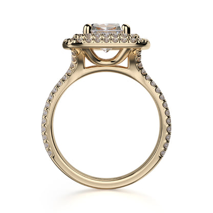 Michael M 18k Yellow Gold Europa Engagement Ring