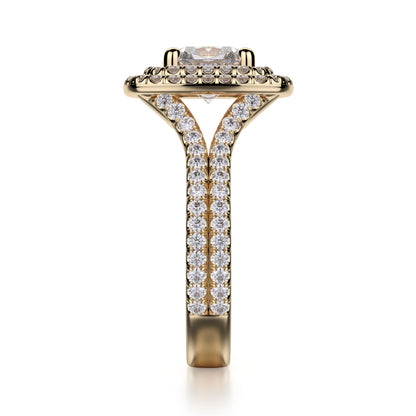 Michael M 18k Yellow Gold Europa Engagement Ring