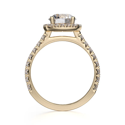 Michael M 18k Yellow Gold Monaco Engagement Ring