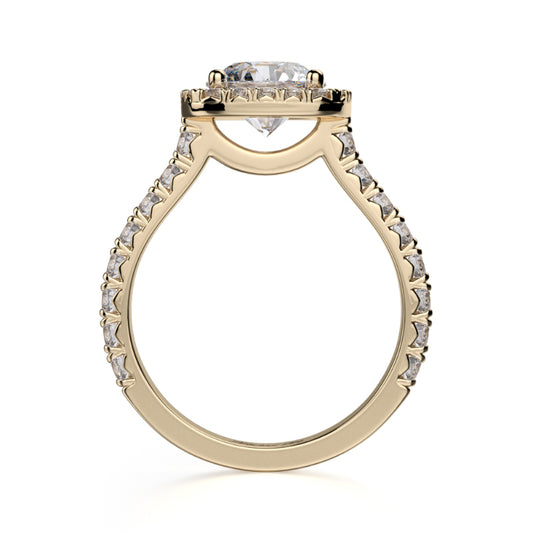 Michael M 18k Yellow Gold Monaco Engagement Ring
