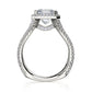 Michael M 18k White Gold Monaco Engagement Ring