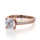 Michael M 18k Rose Gold M Engagement Ring