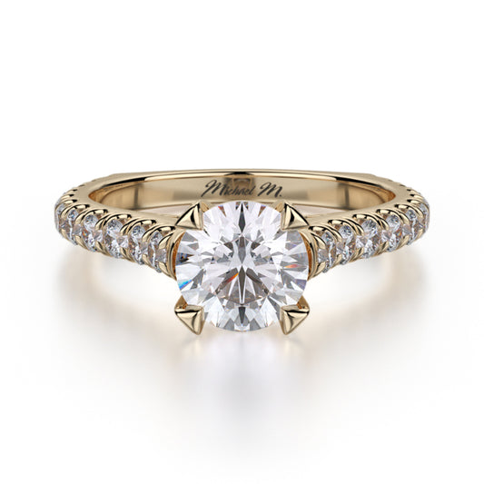 Michael M 18k Yellow Gold Stella Engagement Ring
