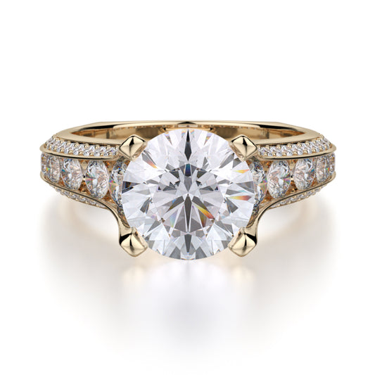 Michael M 18k Yellow Gold Strada Engagement Ring