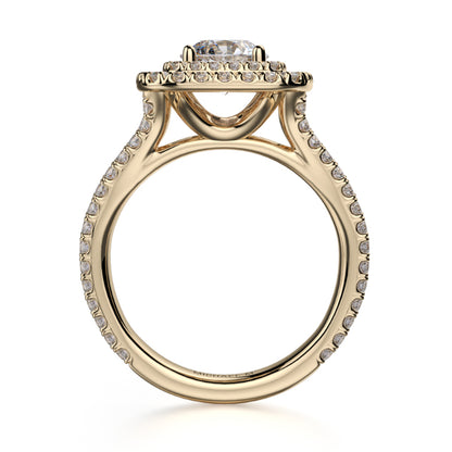 Michael M 18k Yellow Gold Europa Engagement Ring