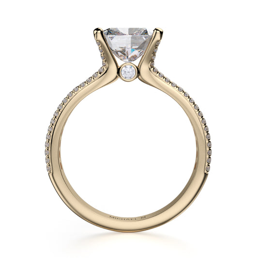 Michael M 18k Yellow Gold Strada Engagement Ring