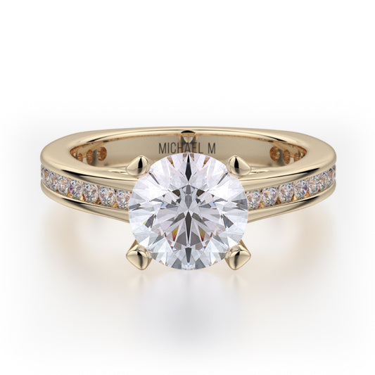 Michael M 18k Yellow Gold Strada Engagement Ring