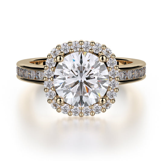 Michael M 18k Yellow Gold Strada Engagement Ring