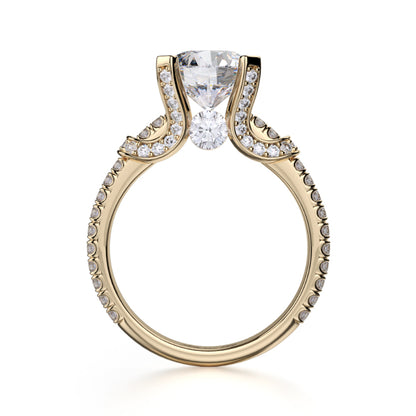 Michael M 18k Yellow Gold Europa Engagement Ring