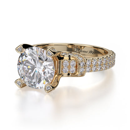 Michael M 18k Yellow Gold Europa Engagement Ring