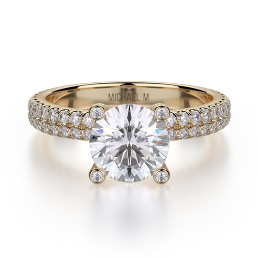 Michael M 18k Yellow Gold Europa Engagement Ring