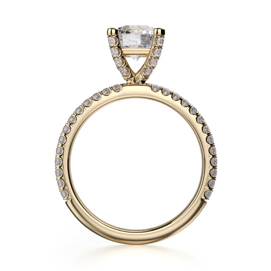 Michael M 18k Yellow Gold Europa Engagement Ring