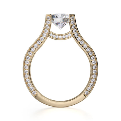 Michael M 18k Yellow Gold Strada Engagement Ring