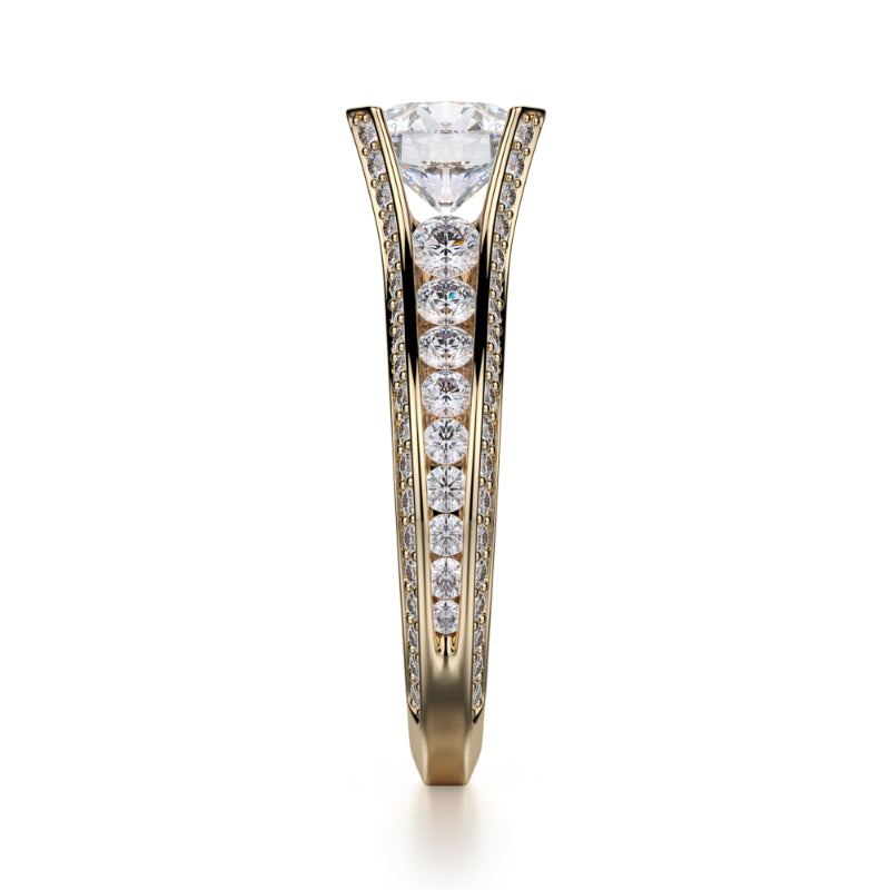 Michael M 18k Yellow Gold Strada Engagement Ring