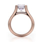 Michael M 18k Rose Gold Strada Engagement Ring