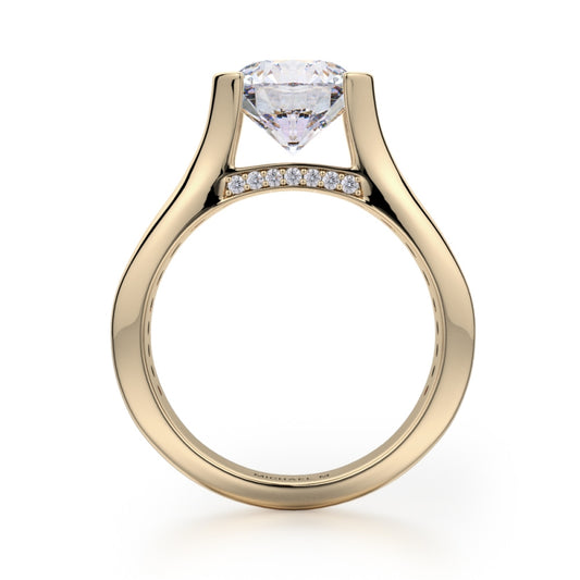 Michael M 18k Yellow Gold Strada Engagement Ring
