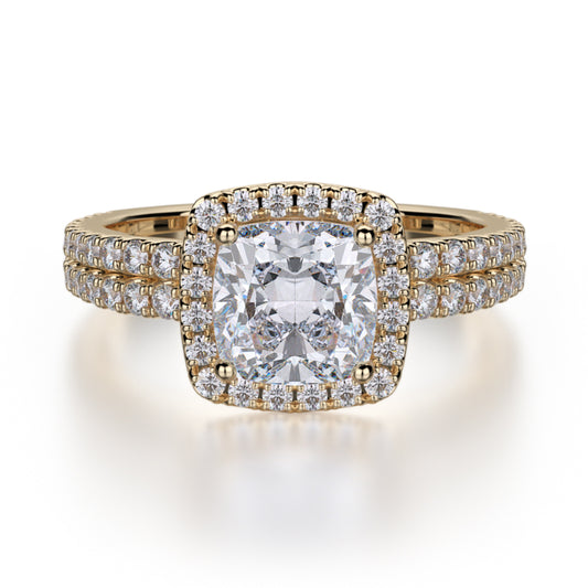 Michael M 18k Yellow Gold Europa Engagement Ring