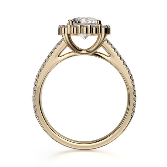 Michael M 18k Yellow Gold Stella Engagement Ring