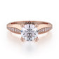 Michael M 18k Rose Gold Love Engagement Ring