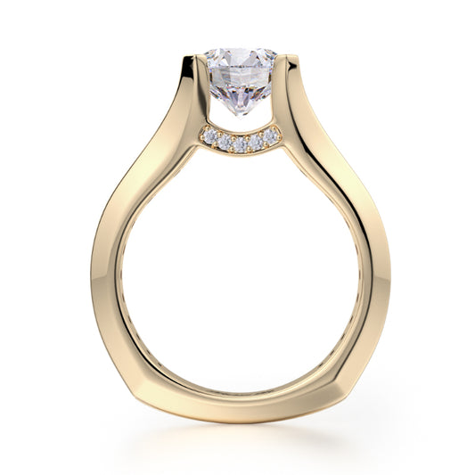 Michael M 18k Yellow Gold Strada Engagement Ring