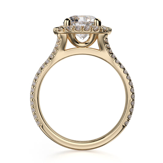 Michael M 18k Yellow Gold Europa Engagement Ring