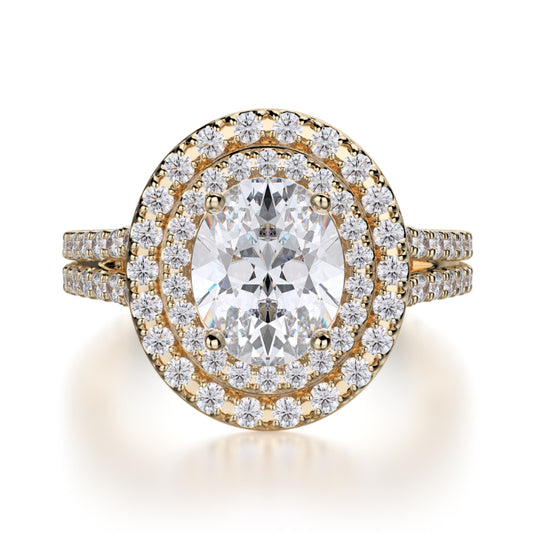 Michael M 18k Yellow Gold Europa Engagement Ring