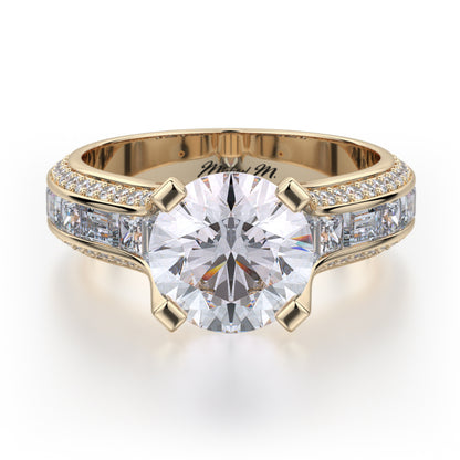 Michael M 18k Yellow Gold Stella Engagement Ring