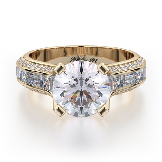 Michael M 18k Yellow Gold Stella Engagement Ring