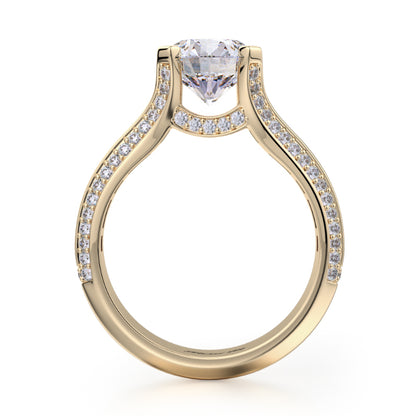 Michael M 18k Yellow Gold Stella Engagement Ring