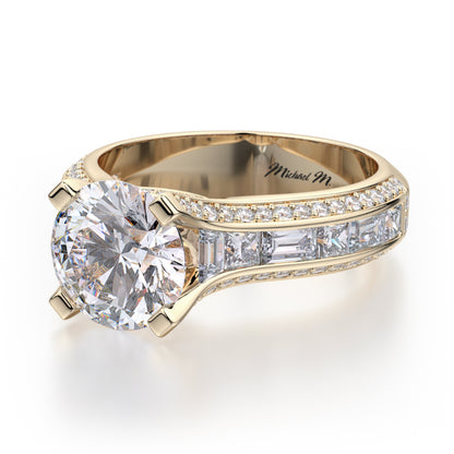 Michael M 18k Yellow Gold Stella Engagement Ring