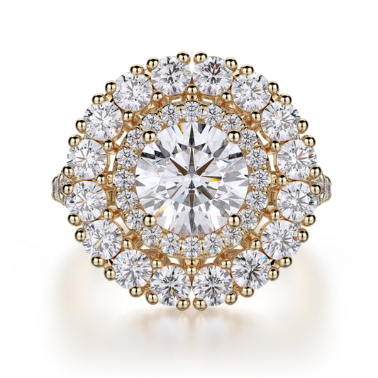 Michael M 18k Yellow Gold Europa Engagement Ring