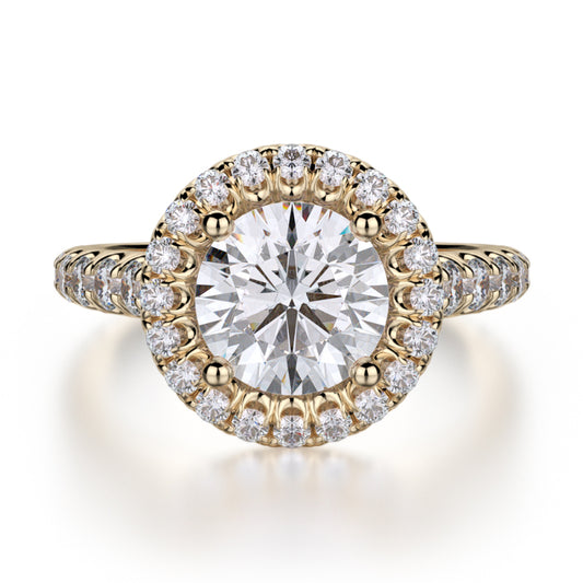 Michael M 18k Yellow Gold Europa Engagement Ring