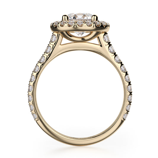 Michael M 18k Yellow Gold Europa Engagement Ring