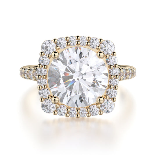 Michael M 18k Yellow Gold Europa Engagement Ring