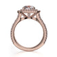 Michael M 18k Rose Gold Loud Engagement Ring